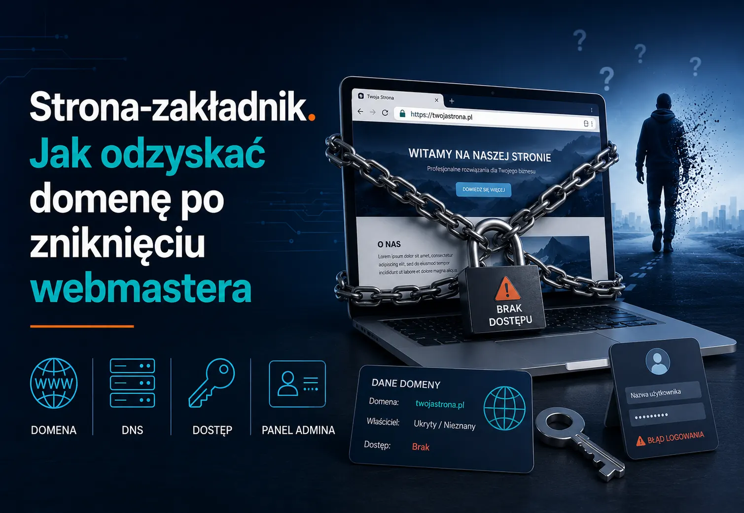 Hostage website. How to recover your domain when the webmaster disappears
